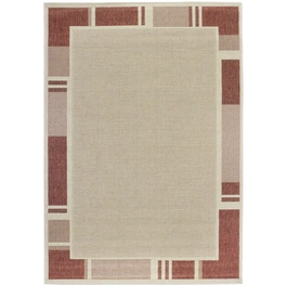 Flachgewebe-Teppich »Louisiana«, BxL: 160 x 230 cm, beige/terrakottafarben