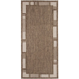 Flachgewebe-Teppich »Louisiana«, BxL: 160 x 230 cm, braunbeige