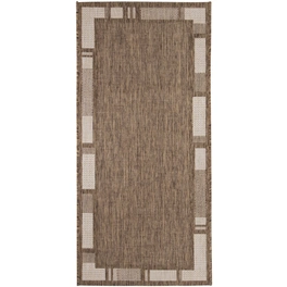 Flachgewebe-Teppich »Louisiana«, BxL: 60 x 110 cm, braunbeige