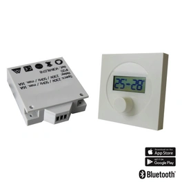 Funk-Thermostat Adapter-Set, (BxLxT): 8 x 8 x 1,4 cm, weiß, kunststoff