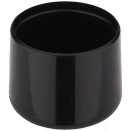 Fußkappe, rund, schwarz, Ø 30 x 25 mm