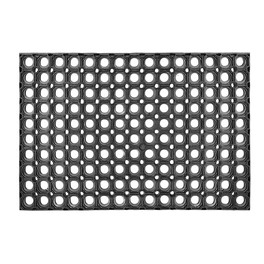 Fußmatte »Quadro light«, Höhe: 1,2 cm, Rutschfest, Gummi