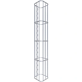 Gabionensäule, silbergrau, Maschenweite 5 cm x 20 cm