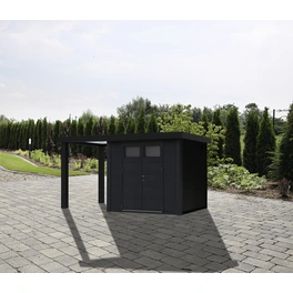 Gartenhaus »Eleganto 2724«, BxHxT: 435 x 227 x 238 cm, Metall, mit Seitendach links