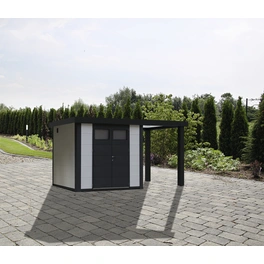 Gartenhaus »Eleganto 2724«, BxHxT: 435 x 227 x 238 cm, Metall, mit Seitendach rechts