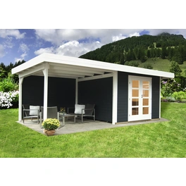 Gartenhaus »Relax«, BxT: 645 x 311 cm (Aufstellmaße), Flachdach
