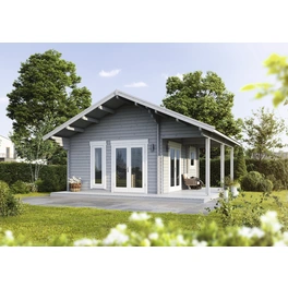 Gartenhaus »Tirol 92 SD rechts«, BxT: 751 x 725 cm (Außenmaß), Blockbauweise