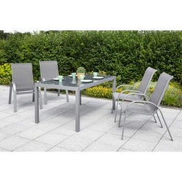 Gartenmöbelset »Amalfi«, 4 Sitzplätze, Aluminium/Textil