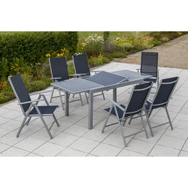 Gartenmöbelset »Amalfi«, 6 Sitzplätze, Aluminium/Textil