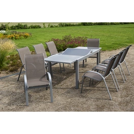 Gartenmöbelset »Amalfi«, 8 Sitzplätze, Aluminium/Textil