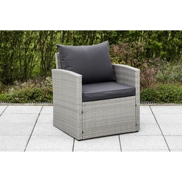 Gartenmöbelset »Lanzarote«, Stahl/Kunststoff, Sessel, inkl. Sitz- und Rückenkissen Stück