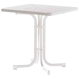 Gartentisch, mit Mecalit-pro-Tischplatte, BxTxH: 70 x 70 x 72 cm