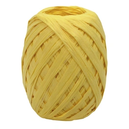 Geschenkband, Raffia, Länge: 3000 cm, gelb