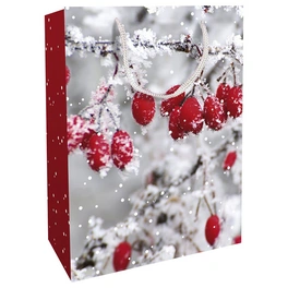 Geschenktasche Frosted Berries, 25x33x11 cm, glänzend