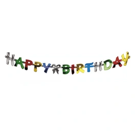 Girlande »Happy Birthday«, mehrfarbig, 1 Stück