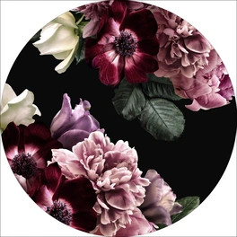 Glasbild »Baroque Flowers III«, mehrfarbig, Digitaldruck