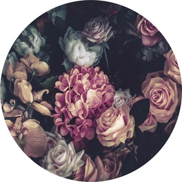 Glasbild »Baroque Flowers IV«, mehrfarbig, Digitaldruck