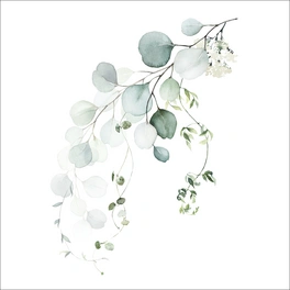 Glasbild »Watercoloured Leaves VIII«, mehrfarbig, Digitaldruck