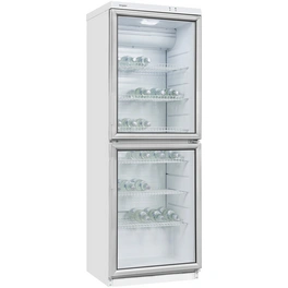 Glastürkühlschrank, BxHxL: 60 x 173 x 60 cm, 320 l, weiß