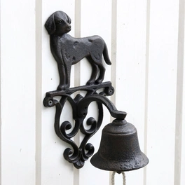Glocke, Hund, BxH: 14,5 x 24,5 cm, Gusseisen