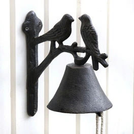 Glocke, Vogelpaar, BxH: 10 x 18 cm, Gusseisen