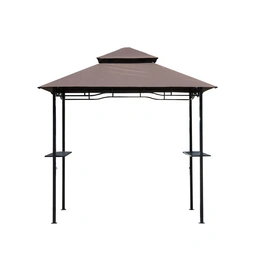 Grillpavillon, BxHxT: 245 x 255 x 148 cm, kaffeefarben/schwarz