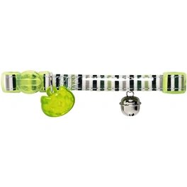 Halsband »Glossy Stripes«, für Katzen, Polyester, grün