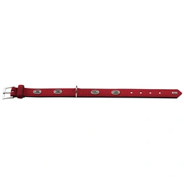 Halsband, Gr. M-L, rot/schwarz