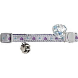 Halsband »Purple Heart«, für Katzen, Polyester, violett
