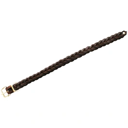 Halsband, RhS, 50 cm, Rindsleder, Braun