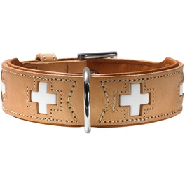 Halsband »Swiss«, Gr. S-M, natur/beige