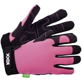 Handschuhe »Leder/Nylon«, rosa/schwarz