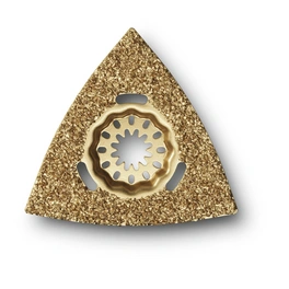 Hartmetall-Raspel, dreieck, gelocht, 80 mm