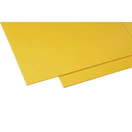 Hartschaumplatte, gelb, Polyvinylchlorid (PVC)