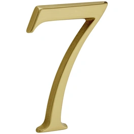 Hausnummer, Nr. 7, goldfarben, Metall