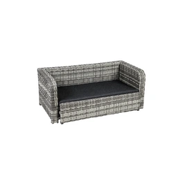 Haustier-Sofa, anthrazit/braun, BxHxL: 97 x 40 x 52 cm