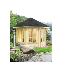 Holzpavillon »Capri 3.5«, achteckig, achteckig, BxT: 350 x 350 cm, inkl. Dacheindeckung