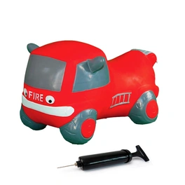 Hüpfauto »Feuerwehrauto«, Ab 12 Monaten, Kunststoff, mit Pumpe