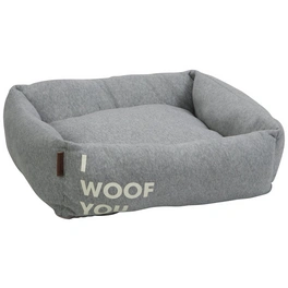 Hunde-Bett »Woof«, grau, Polyester