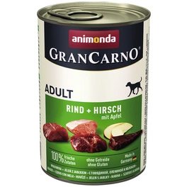 Hunde-Nassfutter »Adult«, Rind/Hirsch/Apfel, 400 g