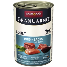 Hunde-Nassfutter »Adult«, Rind/Lachs/Spinat, 400 g