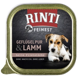 Hunde-Nassfutter »Feinest«, Geflügel/Lamm, 150 g