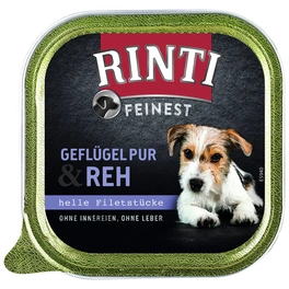 Hunde-Nassfutter »Feinest«, Geflügel/Reh, 150 g