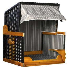 Hunde-Strandkorb, BxHxT: 75 x 95 x 65 cm, ohne, schwarz-braun