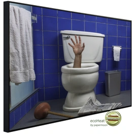 Infrarotheizung »EcoHeat - Arm in Toilette«, Matt-Effekt