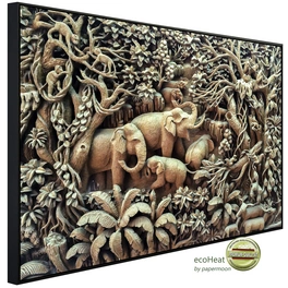 Infrarotheizung »EcoHeat - Elefanten im Wald«, Matt-Effekt
