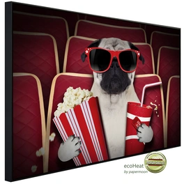 Infrarotheizung »EcoHeat - Hund im Kino«, Matt-Effekt