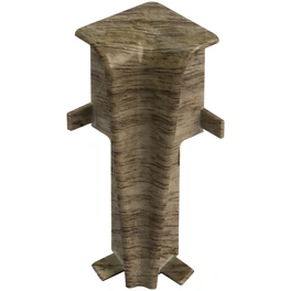 Innenecken, für Sockelleiste (6 cm), Dekor: Nußbaum hellbraun, Kunststoff, 2 Stück