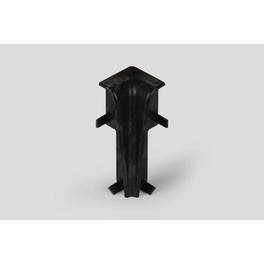 Innenecken, für Sockelleiste (6 cm), Dekor: Stein schwarz, Kunststoff, 2 Stück