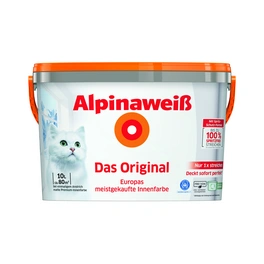 Innenfarbe »Alpinaweiß Das Original«, 10 l, weiß, matt